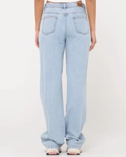 Flash Sale Mid Rise Straight Leg Jean Womens Pants