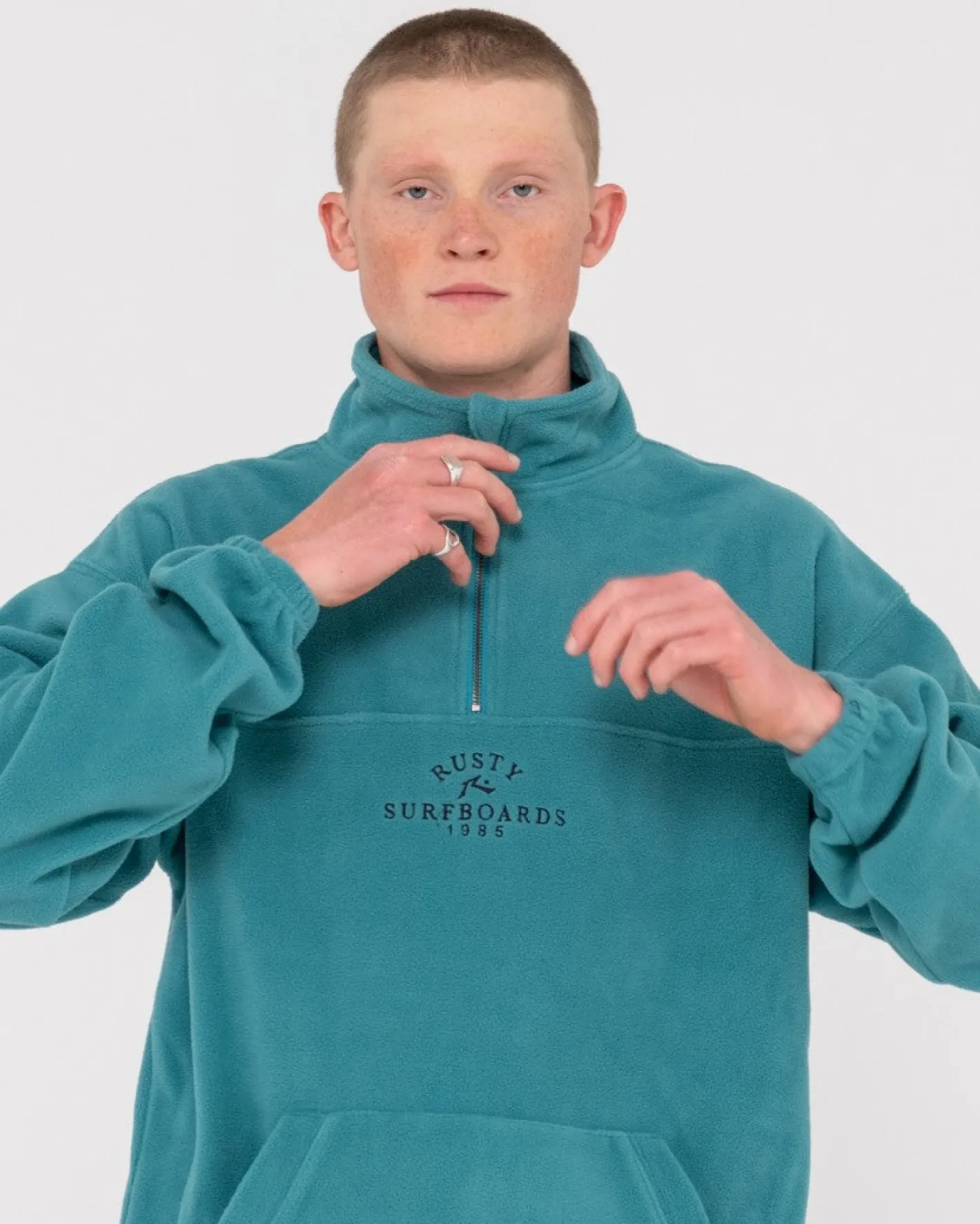 Online Middle Section Crew Polar Fleece Mens Hoodies & Fleece