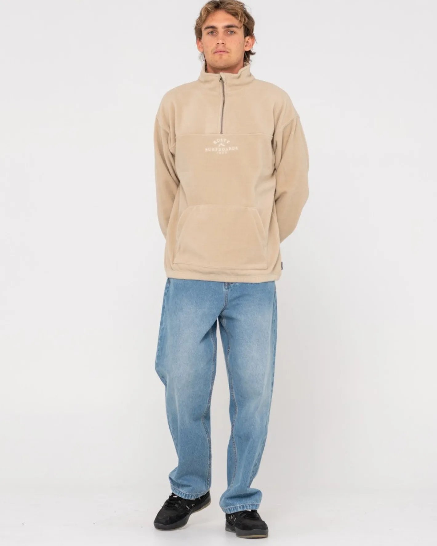 New Middle Section Crew Polar Fleece Mens Hoodies & Fleece