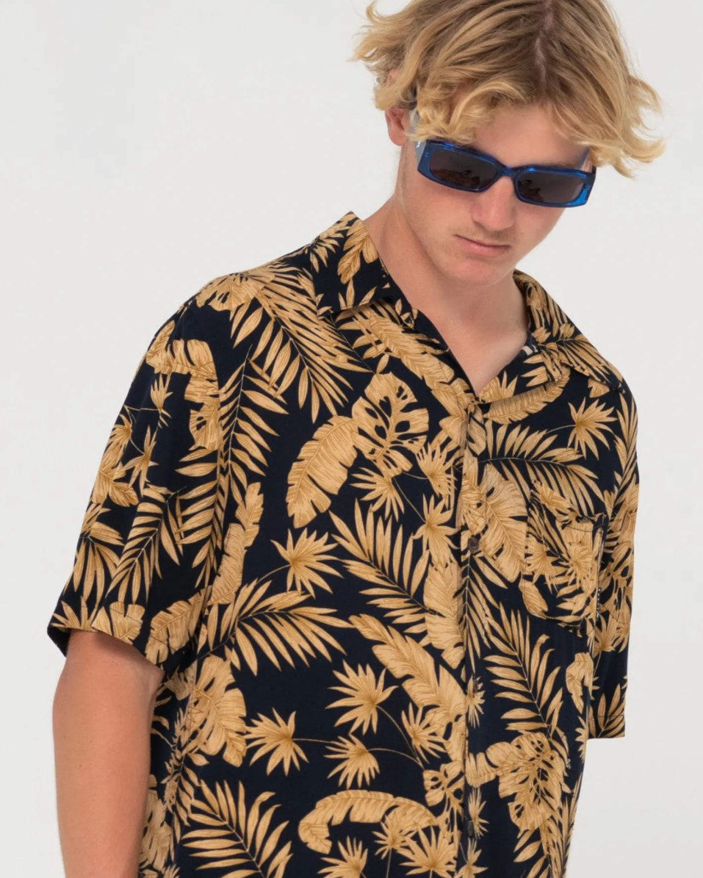 Flash Sale Night Swim Short Sleeve Printed Shirt Mens Shirts