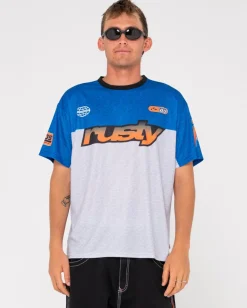 Store Nine O Clock Nac Printed Moto Jersey Mens Tees