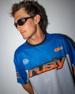 Store Nine O Clock Nac Printed Moto Jersey Mens Tees