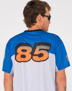 Store Nine O Clock Nac Printed Moto Jersey Mens Tees