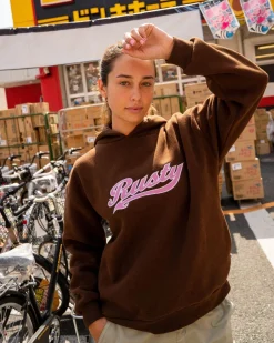 Cheap Norty Graphic Oversize Hooded Fleece Womens Hoodies & Fleece
