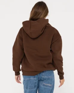 Cheap Norty Graphic Oversize Hooded Fleece Womens Hoodies & Fleece
