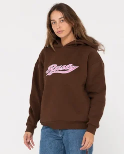 Cheap Norty Graphic Oversize Hooded Fleece Womens Hoodies & Fleece