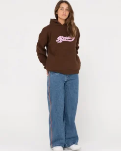 Cheap Norty Graphic Oversize Hooded Fleece Womens Hoodies & Fleece