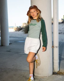 Clearance Norty Long Sleeve Raglan Baby Tee Girls Kids Tops