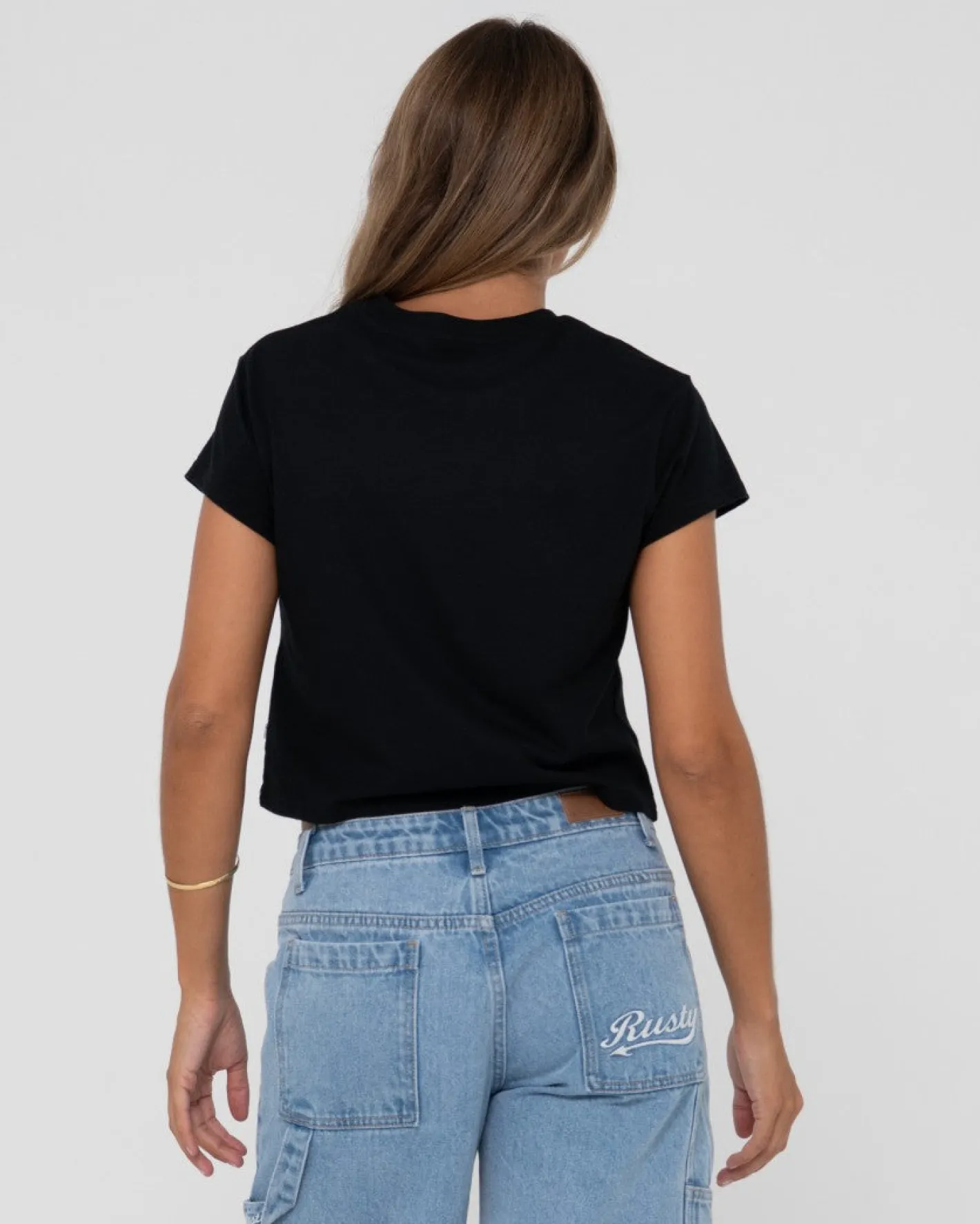 Clearance Norty Short Sleeve Graphic Baby Tee Womens Graphic Tees