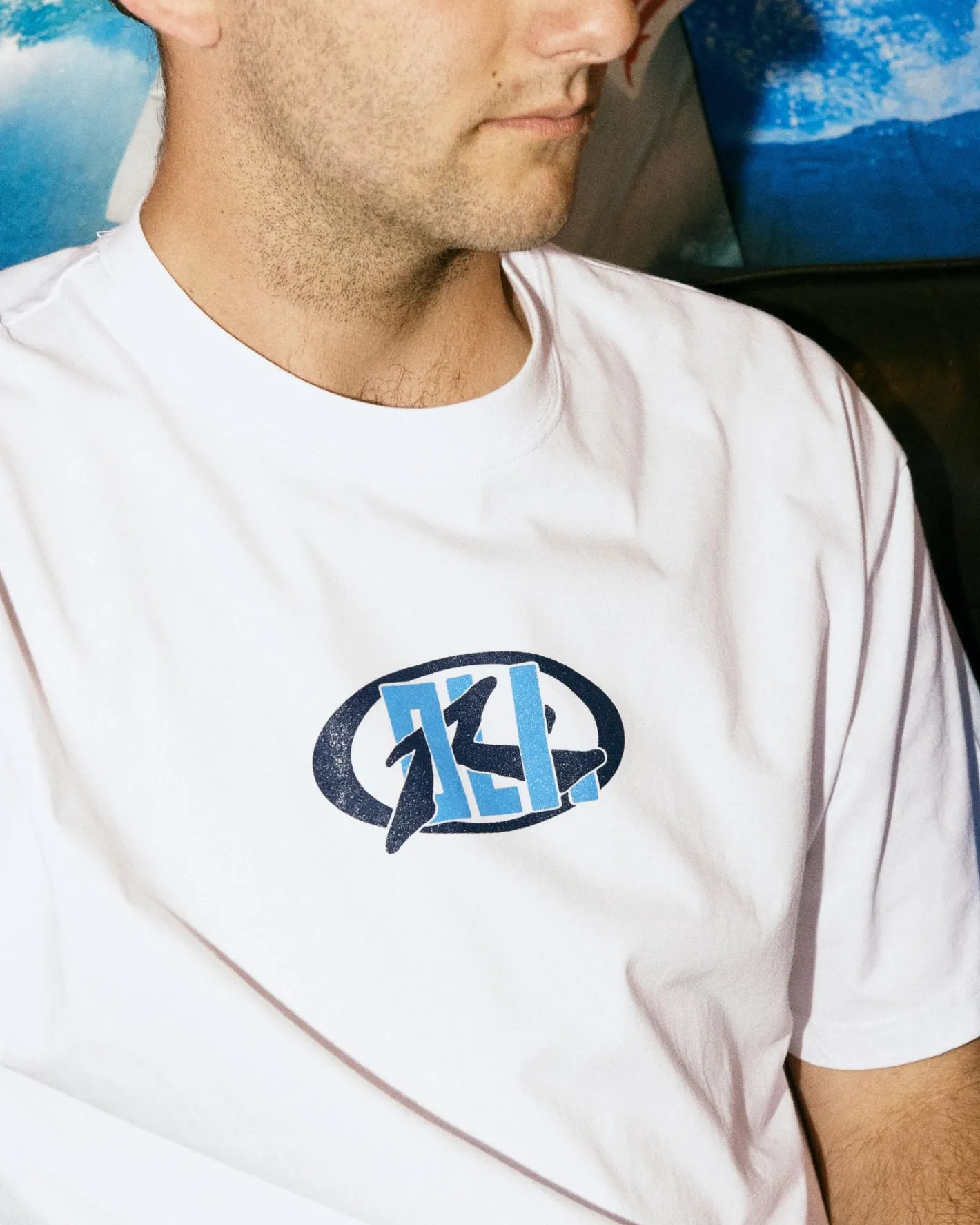 Shop Oli X Badge Tee Mens Tees