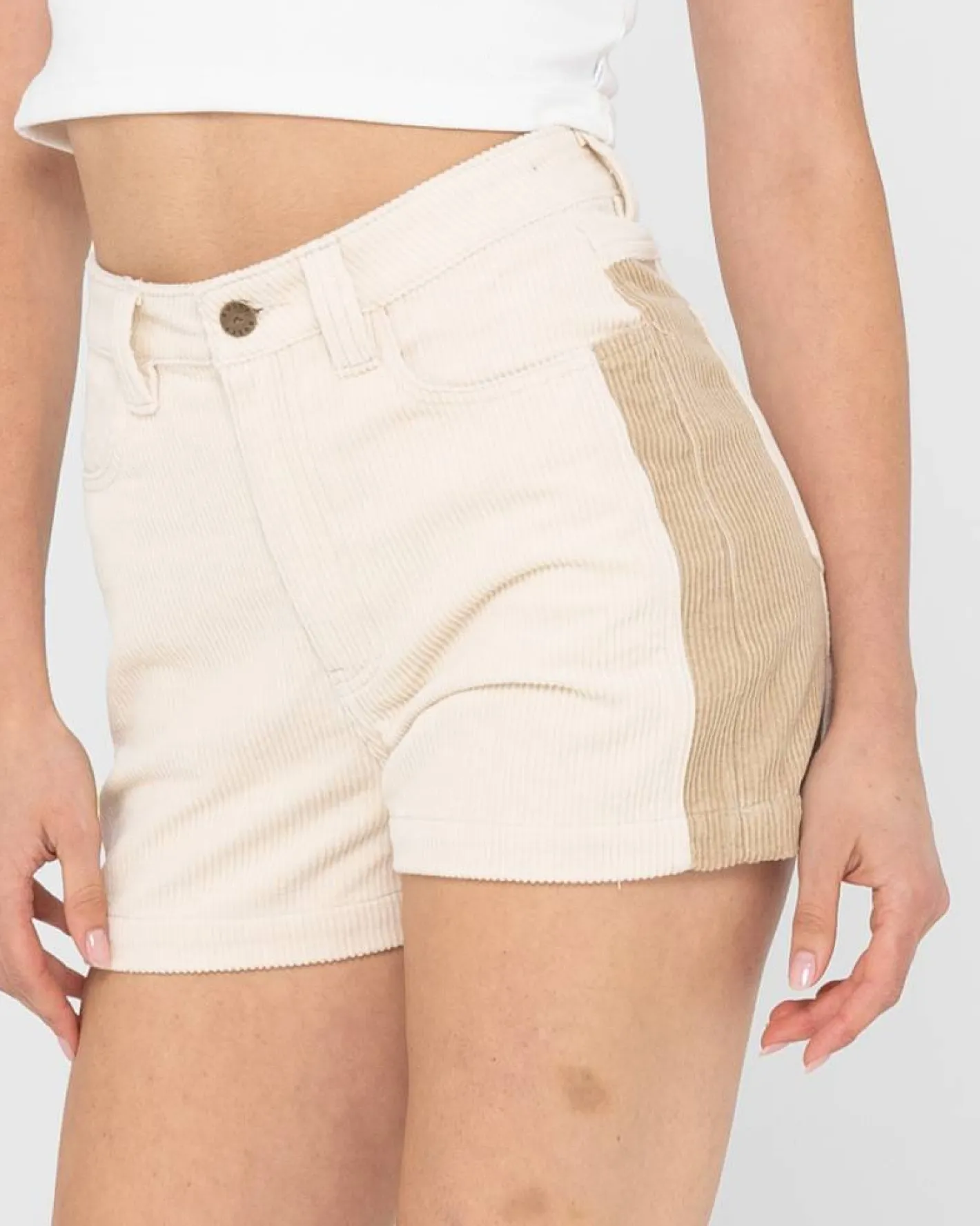 Best Sale Olivia Cord High Waisted Short Womens Shorts