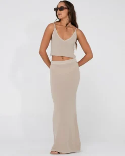 Hot Ophelia Knit Maxi Skirt Womens Skirts