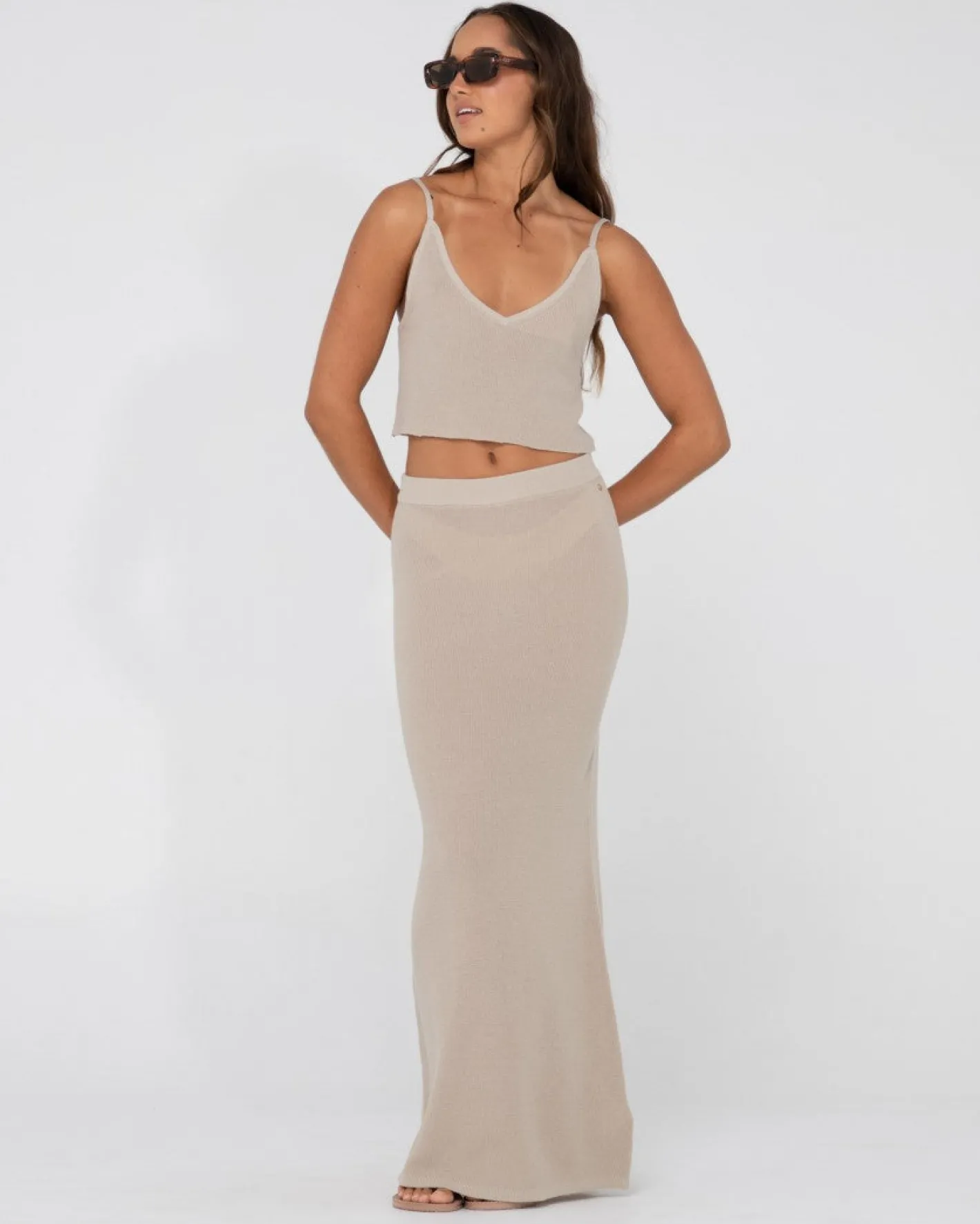 Hot Ophelia Knit Maxi Skirt Womens Skirts