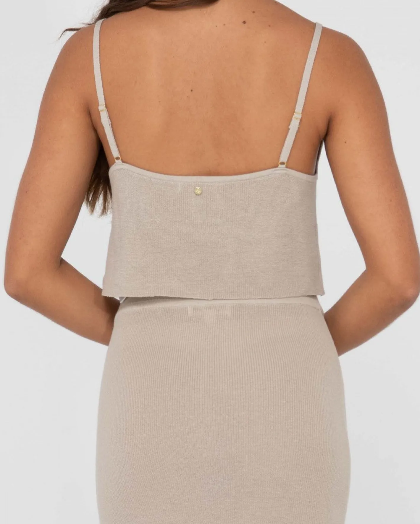 Online Ophelia Relaxed Knit Cropped Cami Womens Fashion Tops