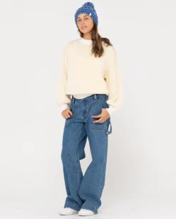 Outlet Ora Relaxed Fit Mock Neck Knit Womens Knitwear