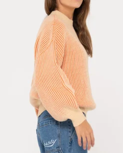 Store Ora Relaxed Fit Mock Neck Knit Womens Knitwear