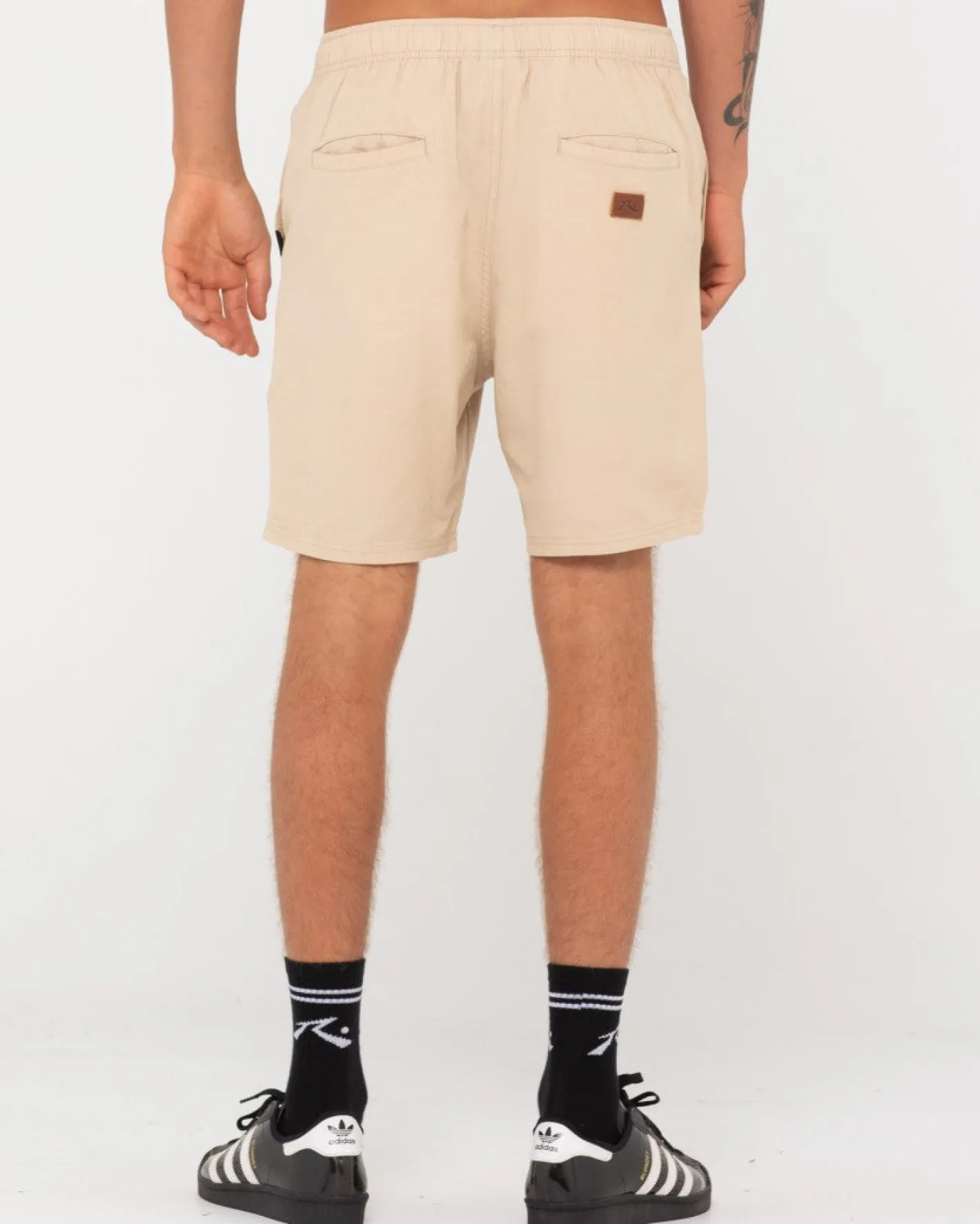 Online Overtone Linen Elastic Short Boys Kids Bottoms