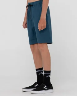 New Overtone Linen Elastic Short Boys Kids Garments