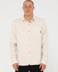 Flash Sale Overtone Long Sleeve Linen Shirt Mens Shirts