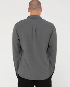 Cheap Overtone Long Sleeve Linen Shirt Mens Shirts