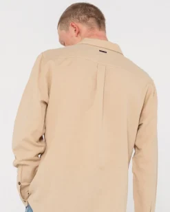 Cheap Overtone Long Sleeve Linen Shirt Mens Shirts