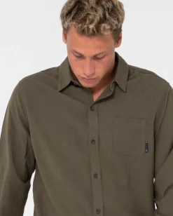 Fashion Overtone Long Sleeve Linen Shirt Mens Shirts