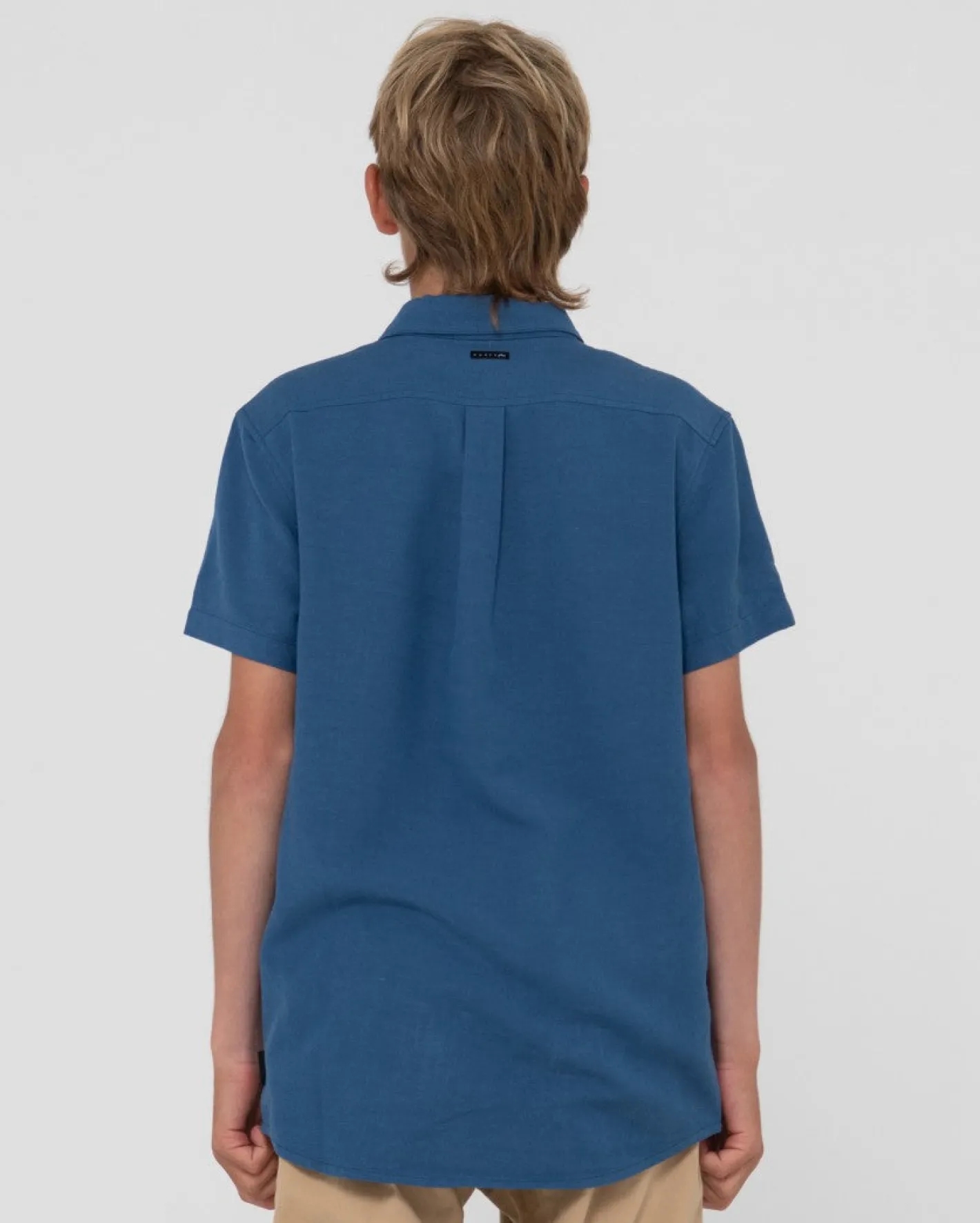 Online Overtone Short Sleeve Linen Shirt Boys Kids Tops