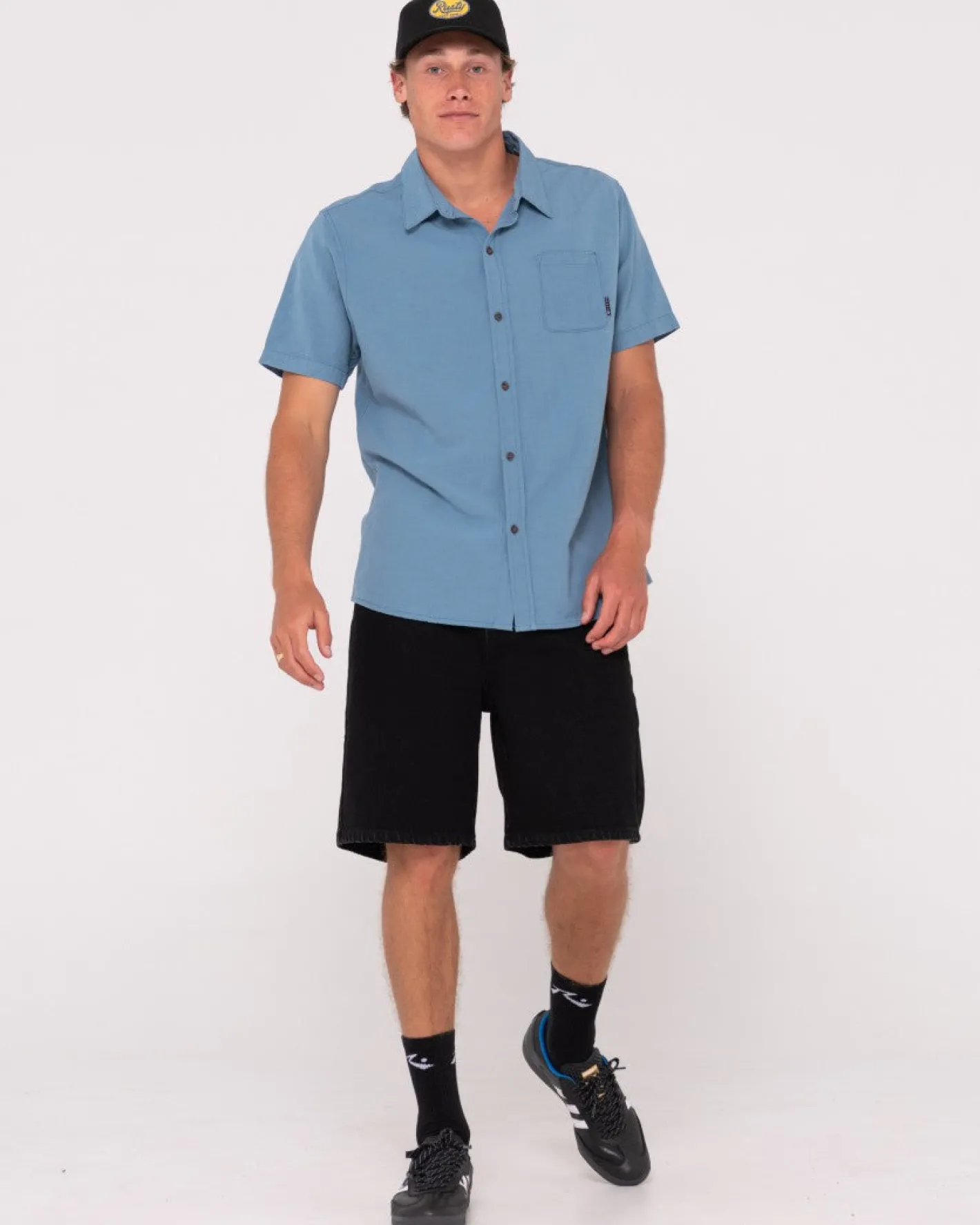 Sale Overtone Short Sleeve Linen Shirt Boys Kids Tops