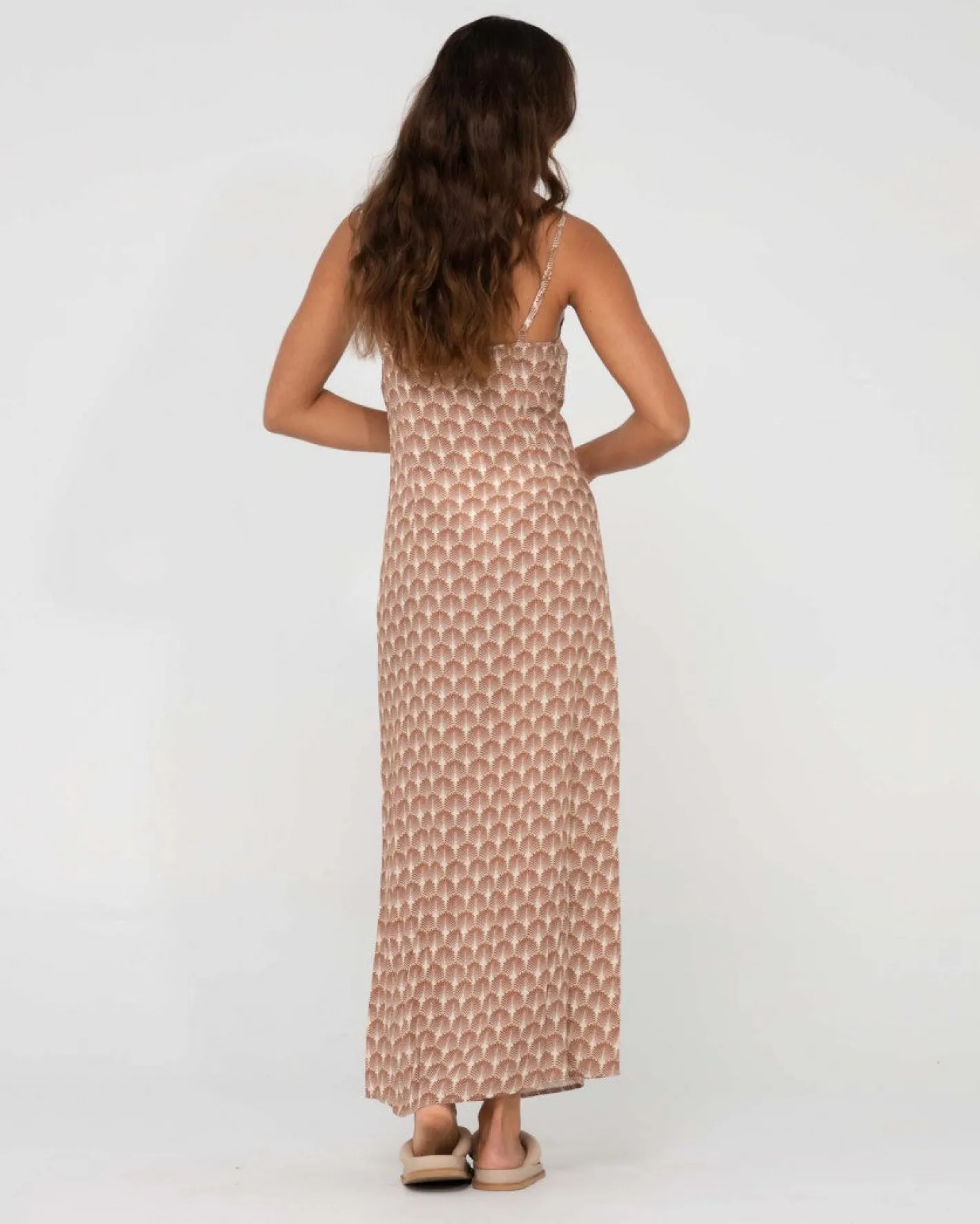 Cheap Panama Printed Cut Out Maxi Dress Womens Maxi Dresses