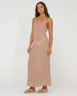 Cheap Panama Printed Cut Out Maxi Dress Womens Maxi Dresses