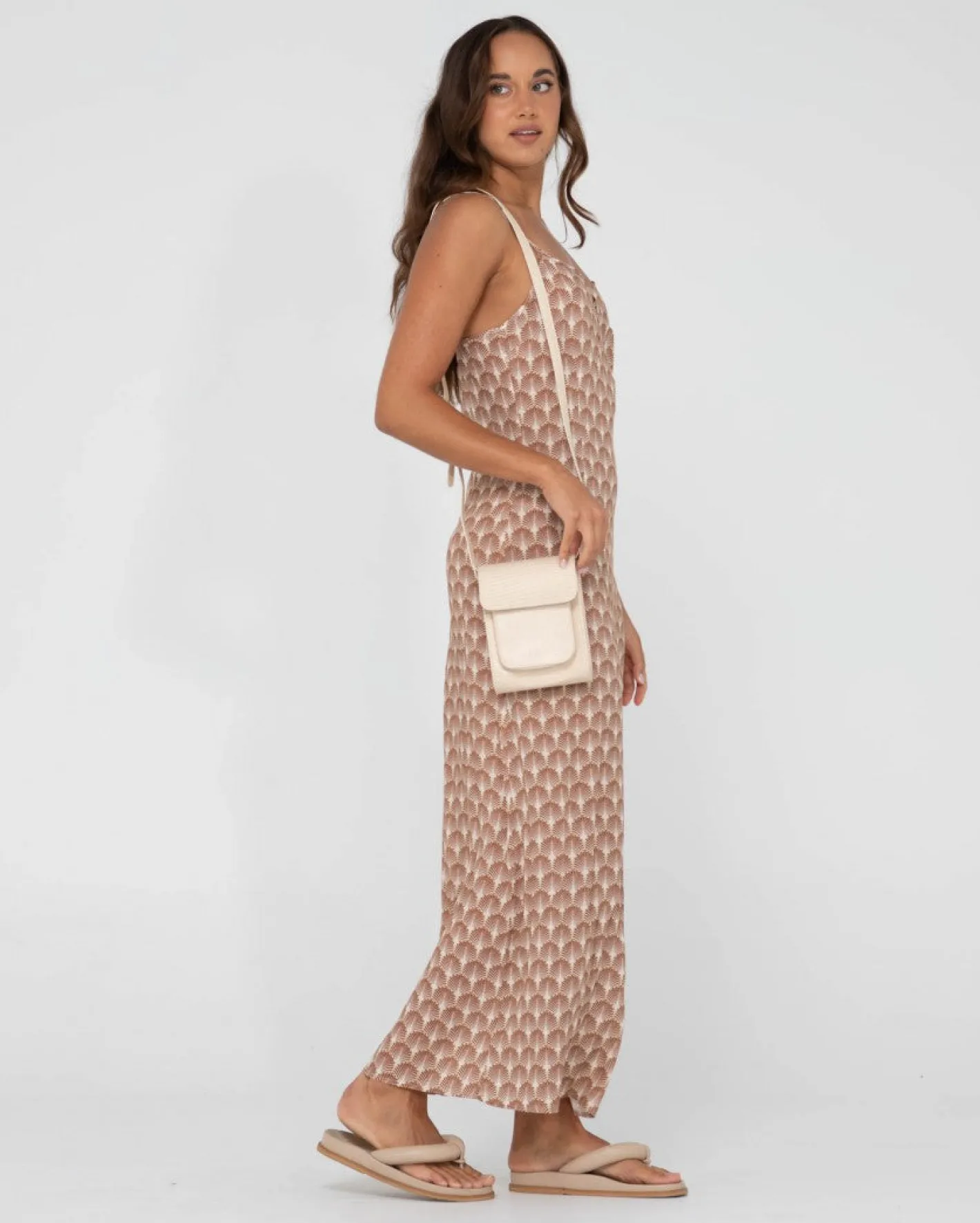 Cheap Panama Printed Cut Out Maxi Dress Womens Maxi Dresses