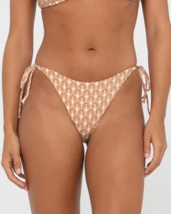 Flash Sale Panama Printed Midi Side Tie Bikini Bottom Womens Bikini Bottoms