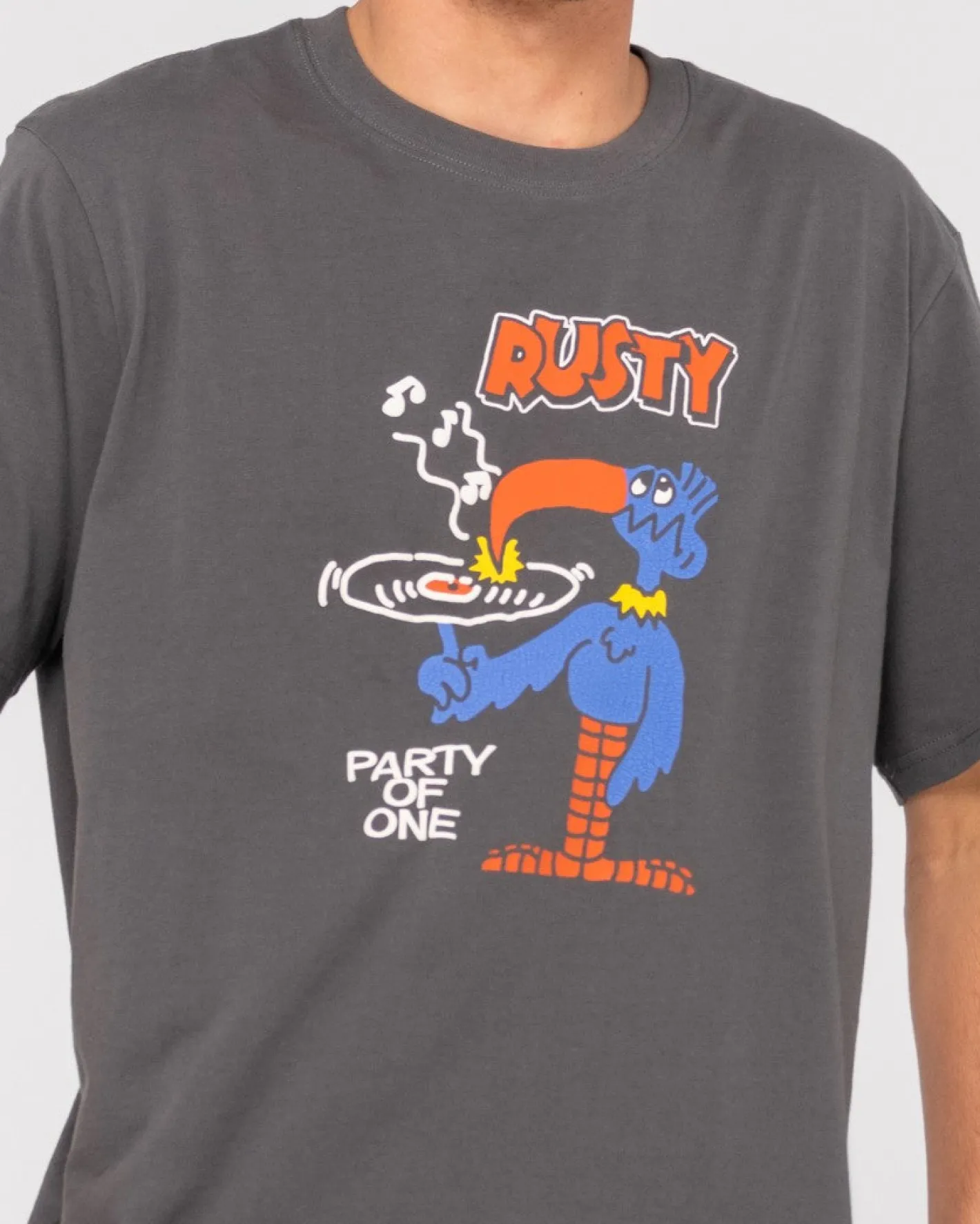 Clearance Party Of One Short Sleeve Graphic Tee Mens Tees