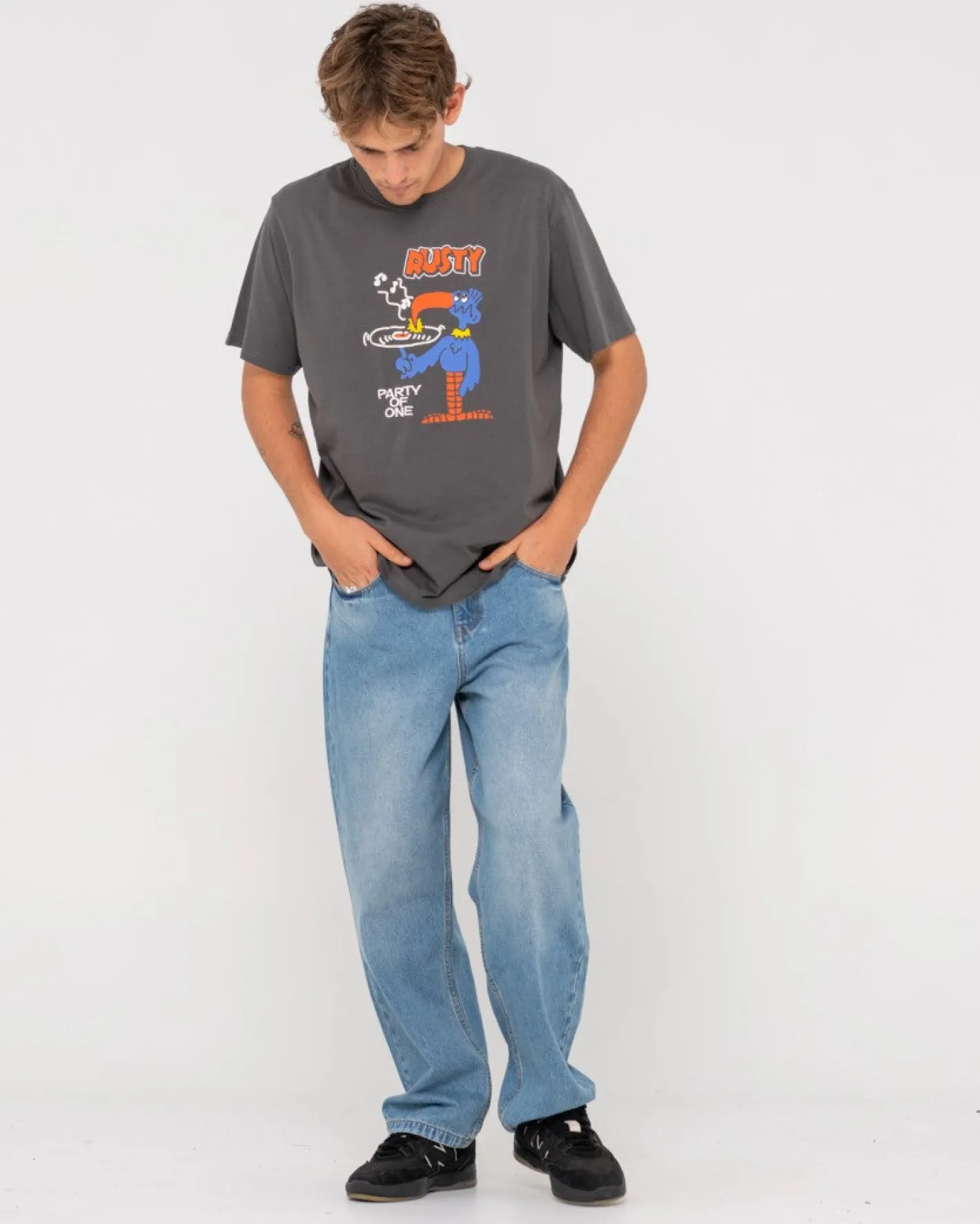 Cheap Party Of One Short Sleeve Graphic Tee Mens Graphic Tees 2 For