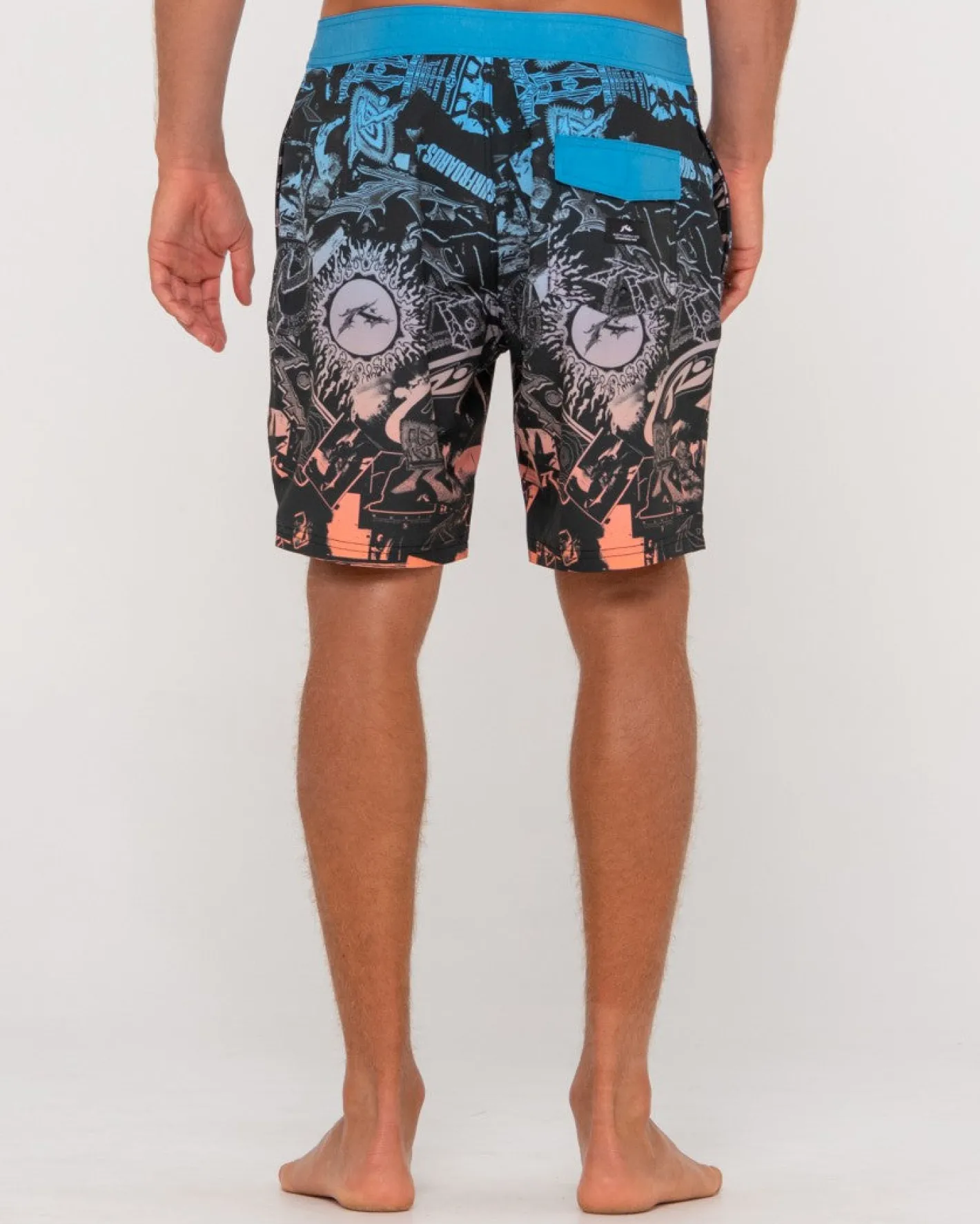 Sale Paste Up Printed 20\\ Mens Fixed Waist