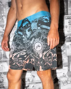 Sale Paste Up Printed 20\\ Mens Fixed Waist