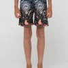 Best Sale Paste Up Printed Elastic Boardshort Boys Kids Bottoms