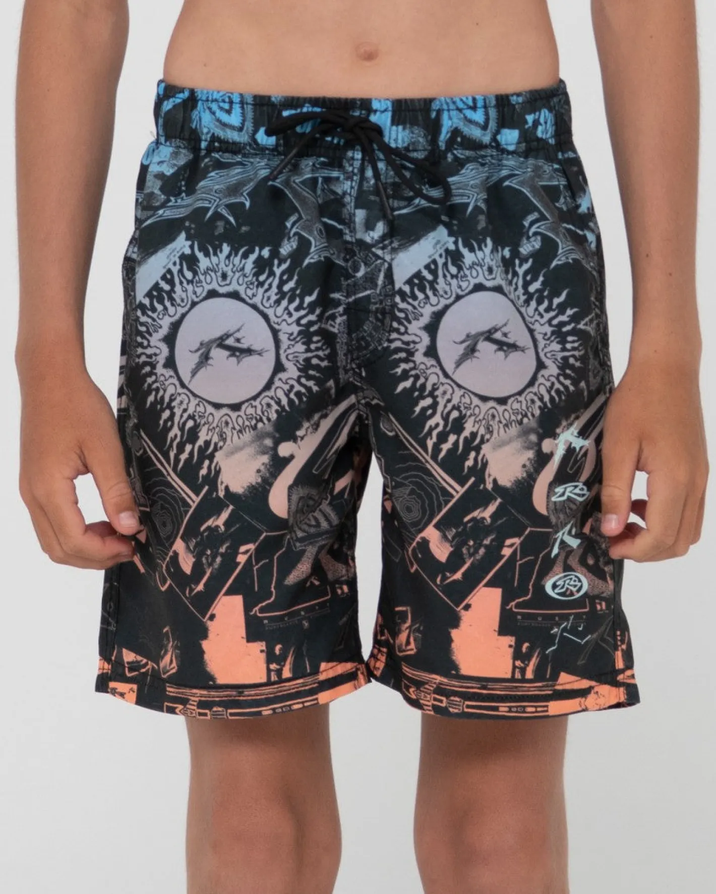 Best Sale Paste Up Printed Elastic Boardshort Boys Kids Bottoms