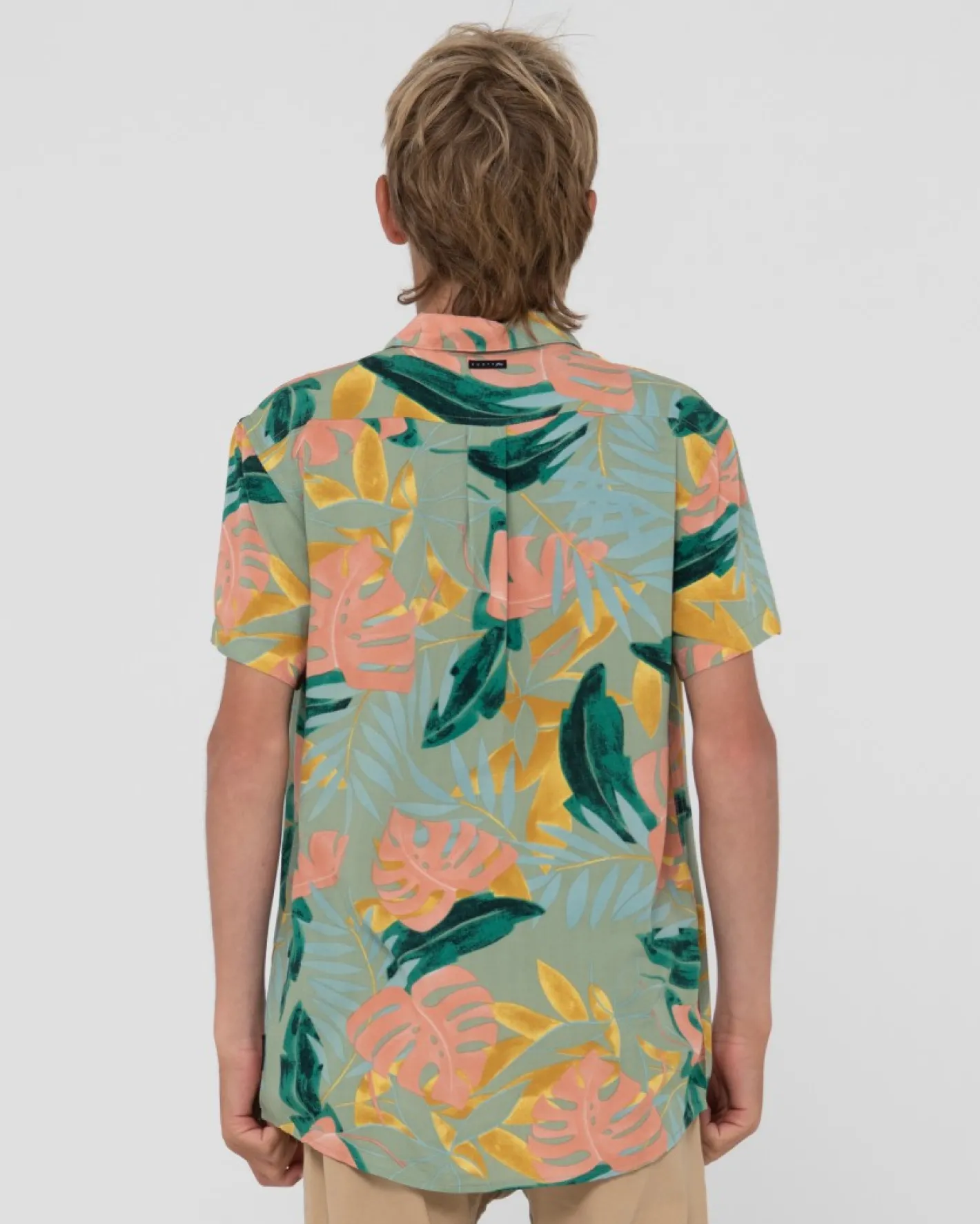 New Pastel Paradise Short Sleeve Shirt Boys Kids Tops