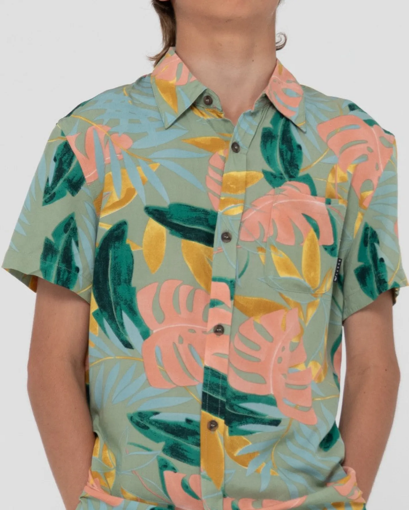 New Pastel Paradise Short Sleeve Shirt Boys Kids Tops