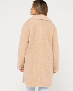 Flash Sale Penelope Long Relaxed Fit Sherpa Coat Womens Jackets