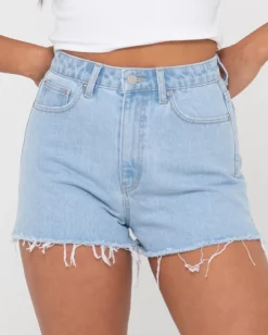 Flash Sale Penny Kick Flare High Waisted Denim Short Womens Denim