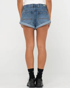 Fashion Pheonix Low Rise Mini Denim Short Womens Denim