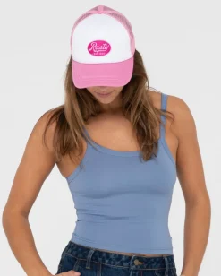 Online Pit Stop 5 Panel Trucker Cap Womens Caps & Hats