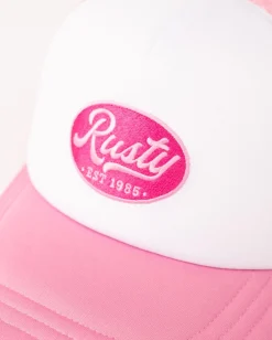 Online Pit Stop 5 Panel Trucker Cap Womens Caps & Hats