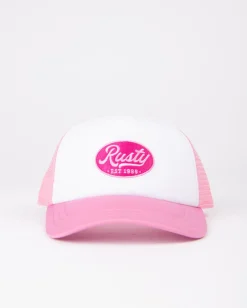 Online Pit Stop 5 Panel Trucker Cap Womens Caps & Hats