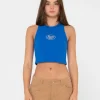 Discount Pit Stop Ribbed Racer Tank Womens Tees & Tanks