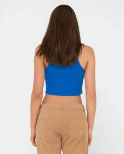 Discount Pit Stop Ribbed Racer Tank Womens Tees & Tanks