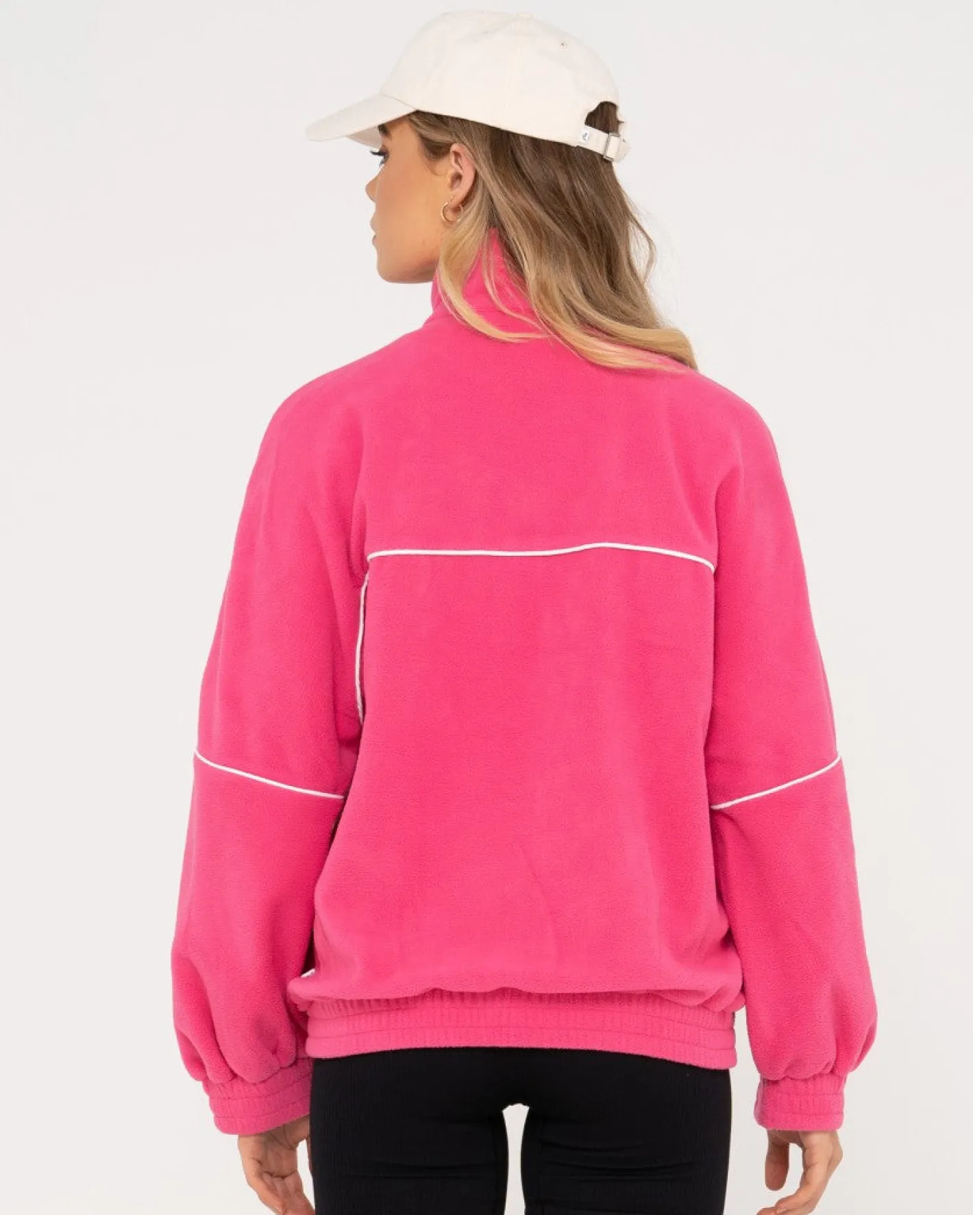New Polar Oversize Zip Up Fleece Jacket Womens Hoodies & Fleece
