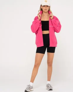 New Polar Oversize Zip Up Fleece Jacket Womens Hoodies & Fleece
